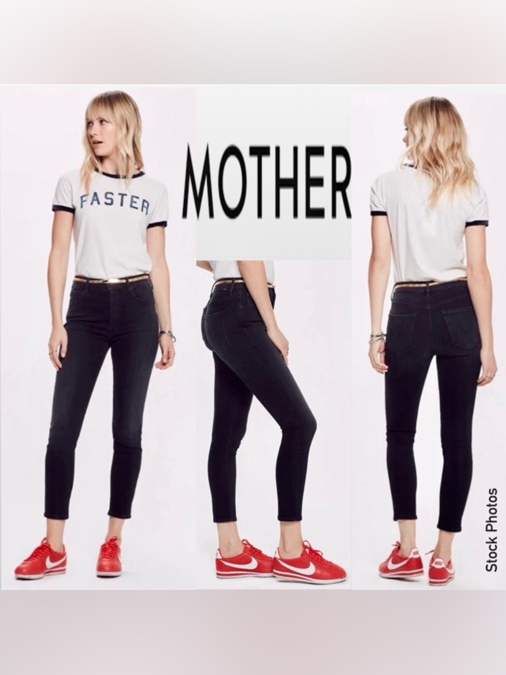 MOTHER The Stunner Crop Blackbird Wash Buttonfly Jeans (25)